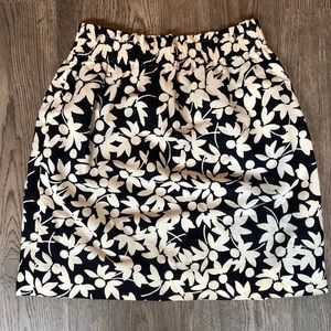 J Crew Floral Print Skirt